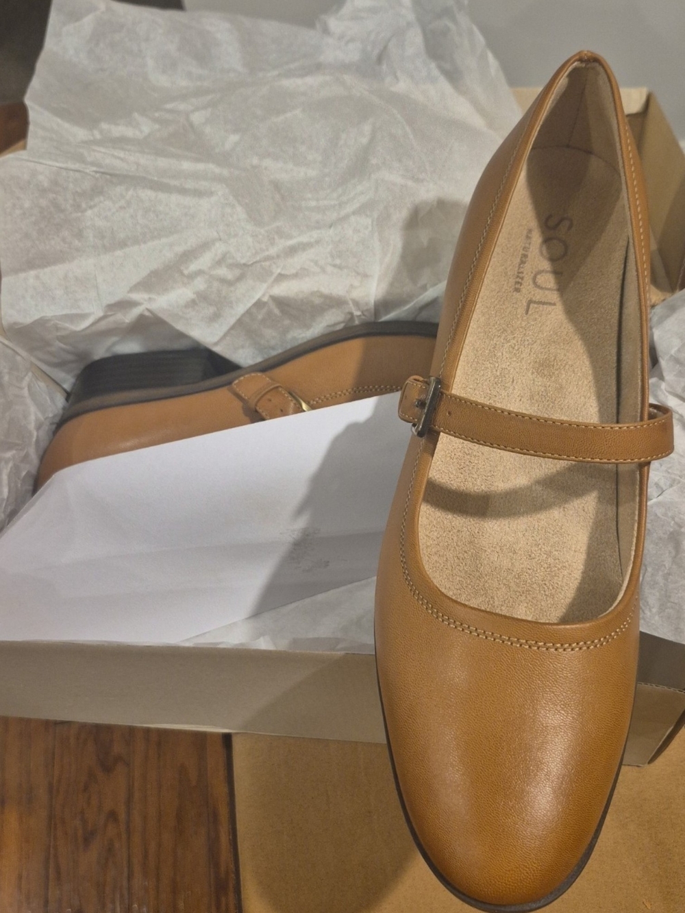 SOUL Naturalizer Ramona Mary Jane Tan Brown 12M Comfort Officecore Mod Preppy - Picture 4 of 5